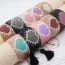 Fashion 10# Rice Bead Woven Heart Bracelet