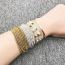 Fashion 2# Rice Bead Stud Bracelet