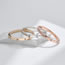 Fashion Rose Gold Alloy Diamond Geometric Bracelet