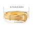 Fashion Gold Wide Open Spring Bracelet In Metal And Diamonds