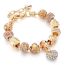 Fashion #gold Bracelet One Alloy Diamond Heart Multi-element Bracelet