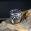 14# Alloy Diamond Geometric Wide Face Ring