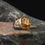 9# Alloy Diamond Lion Head Ring