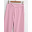 Fashion Pink High Waist Straight-leg Trousers