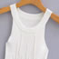 Fashion White Pearl-embellished Knitted Vest