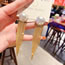 Gold Geometric Tassel Round Pearl Drop Earrings
