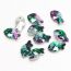 Fashion Bottom-plated Mixed Colors 20 Pcs Bear Crystal Diy Accessories