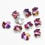 Fashion Pink Purple 20 Pieces Bear Crystal Diy Accessories