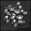 Fashion Transparent Gray 50 Pieces Single Hole Satellite Round Crystal Diy Accessories