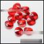 Fashion Rose Red Baked Color 50 Pieces Single Hole Satellite Round Crystal Diy Accessories