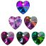 Fashion Blu-ray 8mm Hearts 20pcs Love Crystal Diy Accessories