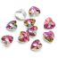 Fashion Pink Purple 14mm Hearts 20pcs Love Crystal Diy Accessories