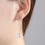 Fashion Silver Copper And Diamond Pearl Drop Earrings