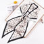 Fashion Light Green Polyester Printed Double Layer Long Diagonal Scarf