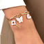 Fashion Gold Pure Copper Butterfly Heart Key Bracelet