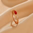 Fashion Silver Copper Drip Match Ring