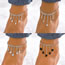 Fashion Love #silver 5384 Copper And Diamond Heart Anklet