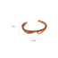 Fashion Bracelet - Coffee Color (real Gold Plating) Acetate Geometric Irregular Cuff Bracelet