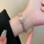 Fashion Bracelet - Silver Multilayer Alloy Geometric Pearl Bracelet