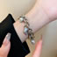 Fashion Bracelet - Silver Marine Resin Drip Fishtail Shell Starfish Bracelet