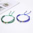 Fashion Color Multilayer Beaded Square Glass Eye Bracelet Set