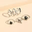 Fashion Silver Alloy Geometric Butterfly Spider Ring Set