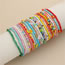 Fashion Color Color Rice Bead Beaded Bracelet Random Hair Set Of 10
