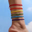 Fashion Color Colorful Cord Anklet Set