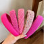 Fashion Pink Sequins Fabric Sequined Wide-brimmed Headband