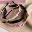 Fashion Pink Fabric Bow Thin Trim Headband