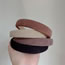 Fashion Cocoa Fabric Twill Wide Brim Headband