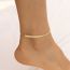 Fashion Gold Alloy Snake Bone Chain Anklet