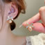Fashion 94# Earrings - Silver Circle Alloy Hoop Earrings