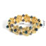 Fashion Black Alloy Geometric Flower Bracelet