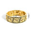 Fashion Gold Alloy Geometric Rhombus Flower Bracelet