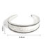 Fashion White Alloy Diamond Geometric Cuff Bracelet