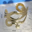 Fashion Gold Metal Cutout Snake Bracelet