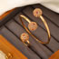 Fashion 8# Copper Inlaid Zirconium Ball Open Bracelet Ring Set