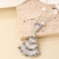Fashion Set Copper And Diamond Scalloped Mini Skirt Necklace Earrings Set