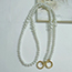 Fashion 10mm Pearl + Silver Lobster Clasp 60 For Underarms Small And Large Pearl Beaded Bag Chain