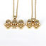Fashion Style 2 Copper Inlaid Zirconium Three Little People Necklace