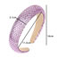 Fashion Purple Geometric Diamond Headband