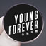 Fashion Young Forever Bts Metal Geometric Print Round Brooch
