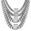 Fashion 8mm30 Inches (76cm) Stainless Steel Geometric Chain Necklace