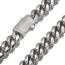 Fashion 6mm24 Inches (61cm) Stainless Steel Geometric Spring Clasp Men's Necklace