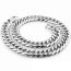 Fashion 13mm Stainless Steel Geometric Chain Men's Necklace