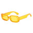 Fashion Yellow Frame Porn Small Square Frame Sunglasses