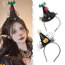 Fashion Halloween:pumpkin Fabric Pumpkin Witch Hat Headband