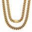 Fashion Gold 6mm16 Inches 41cm Stainless Steel Geometric Chain Men's Necklace
