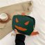 Fashion Green Pu Pumpkin Messenger Bag